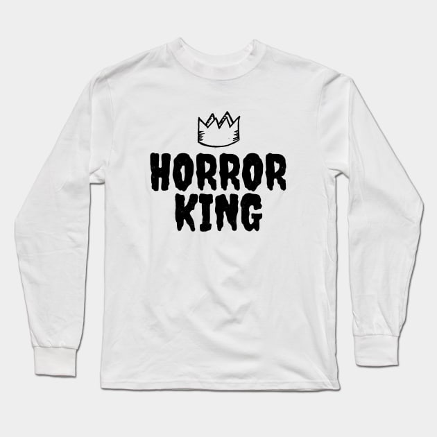 Horror King Long Sleeve T-Shirt by LunaMay